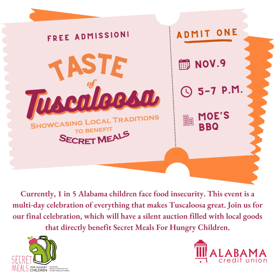 Preview: Taste of Tuscaloosa silent auction raises money to fight childhood food insecurity