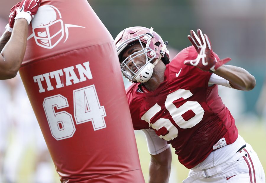 PRACTICE+REPORT%3A+Alabama+football+continues+spring+practice+in+full+pads