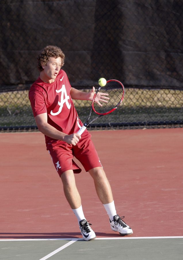 Men's tennis earns first home win over Auburn in eight years