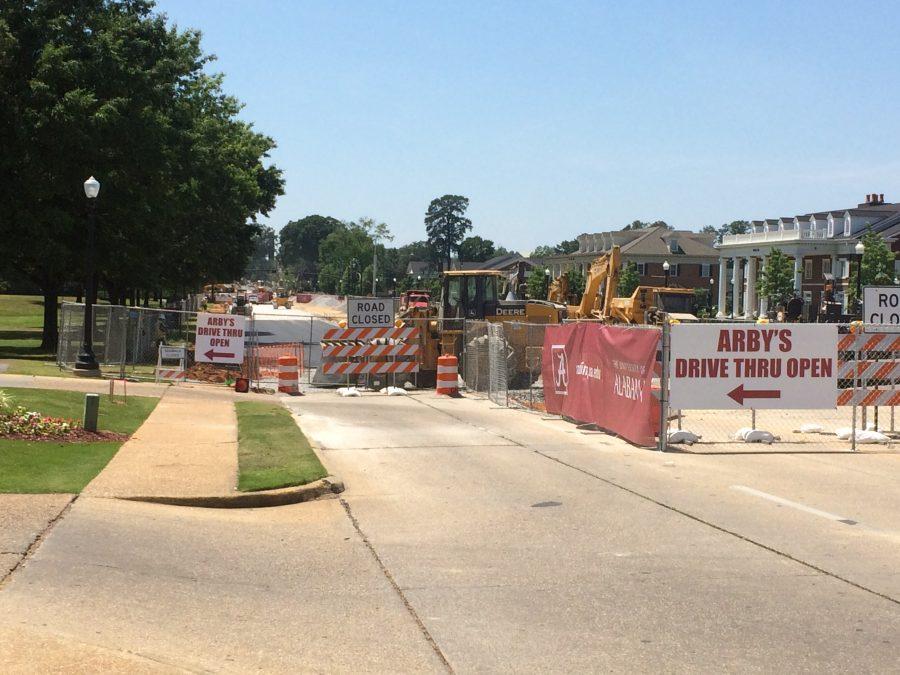 Road construction continues on University Boulevard