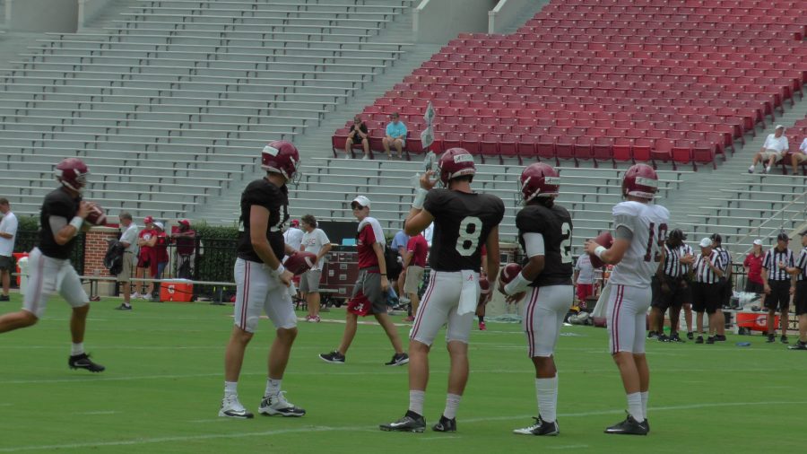 Saban+still+needs+to+see+better+decision+making+from+quarterbacks+following+first+fall+scrimmage