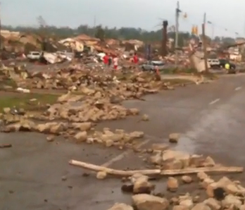 15th Street Tornado Damage (Video)