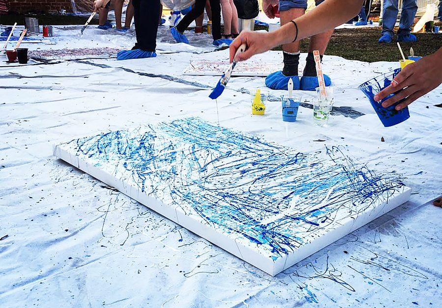 Nights at Maxwell hosts action painting event