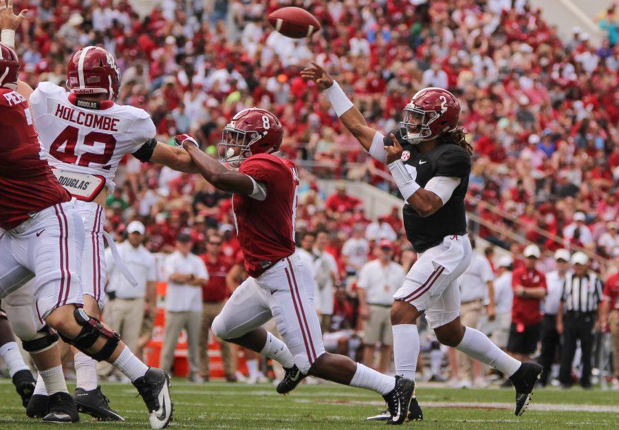 Alabama%26%23039%3Bs+passing+game+shines+in+explosive+A-Day+game