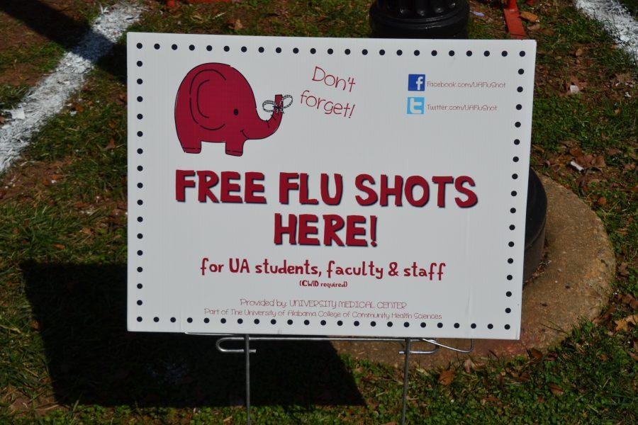 Free flu shots available to UA community