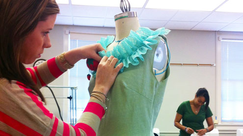 Design students turn trash into fashion for charity