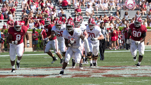 Yeldon runs away with MVP title at A-Day