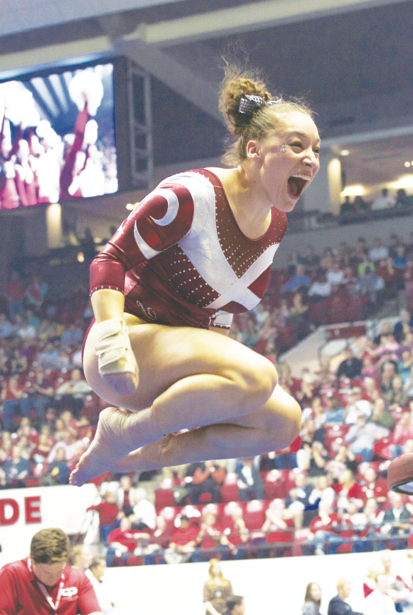 Alabama gymnasts topple No. 1 Oklahoma Sooners