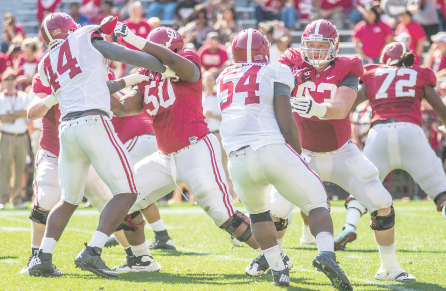 Offensive line tasked with filling big shoes