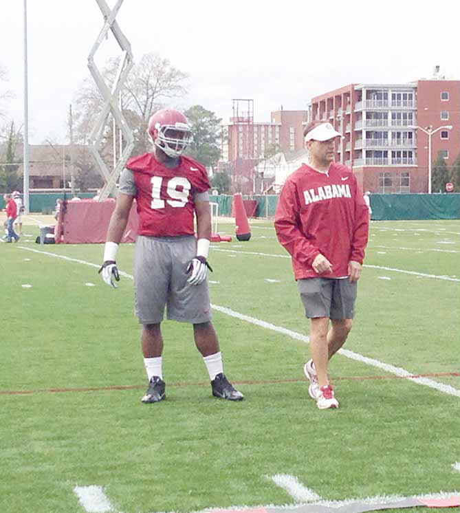 Alabama hits the field for first practice of spring