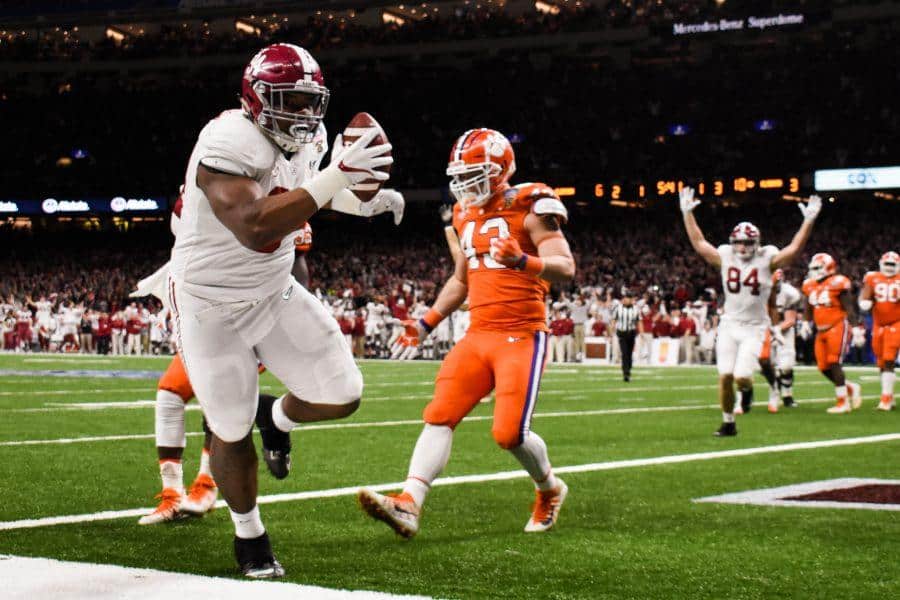 Goal line touchdown on trick play rewards physical Alabama offense in win over Clemson
