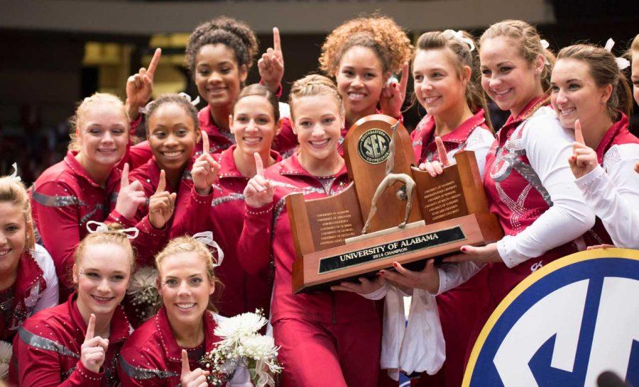 Alabama wins SEC Championship on final routines