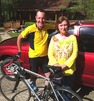 Alum bikes across country for PedalHome
