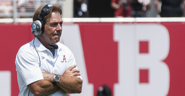 Coach Saban pinned for diabetes campaign