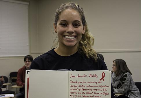 ONE Campus fills notebook for AIDS awareness