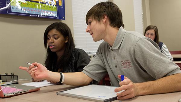 Students tutor peers in math, science
