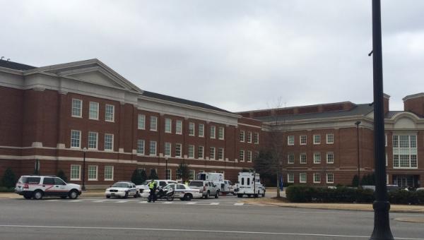 Shelby Hall cleared after suspicious package investigated