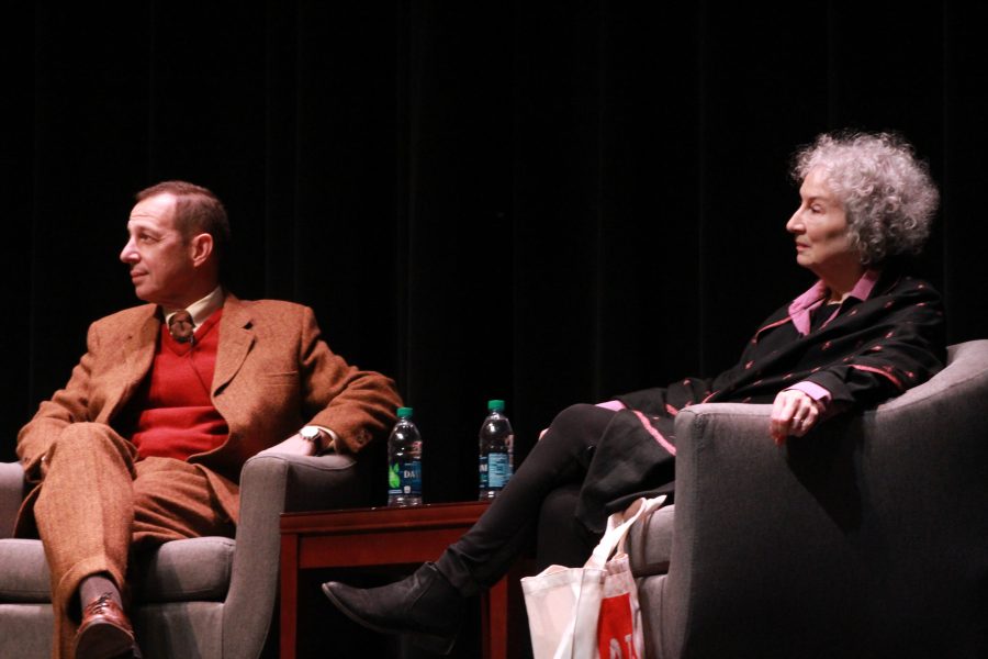 Margaret Atwood addresses packed Bama Theater