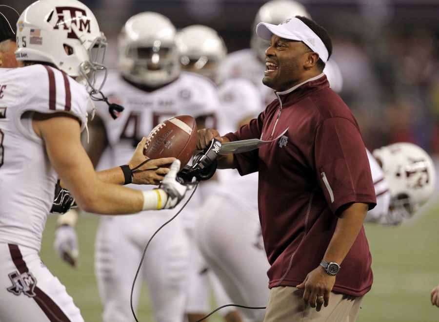 Sumlin discusses naming Knight as the starter and Garrett's success as the Aggies prepare for new season