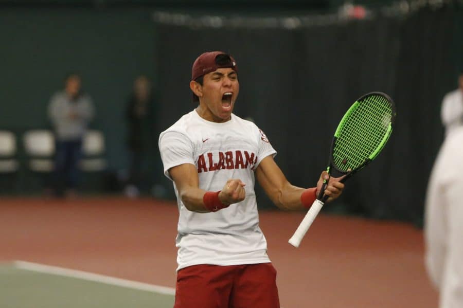Two years after moving from Mexico, Edson Ortiz serves key role for mens tennis