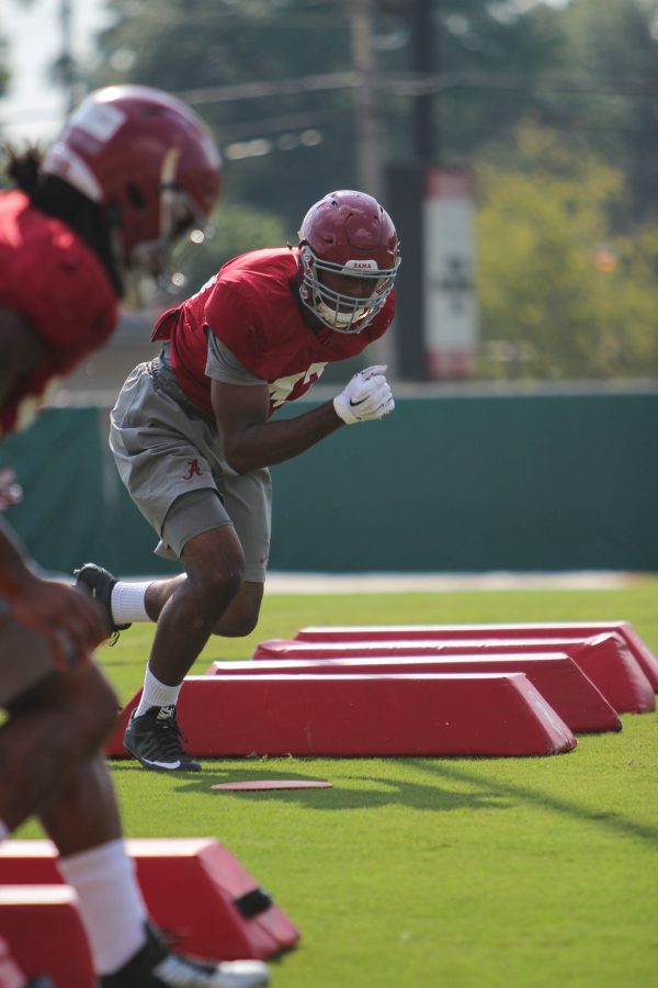 PRACTICE REPORT: Alabama works on packages for Kenyan Drake