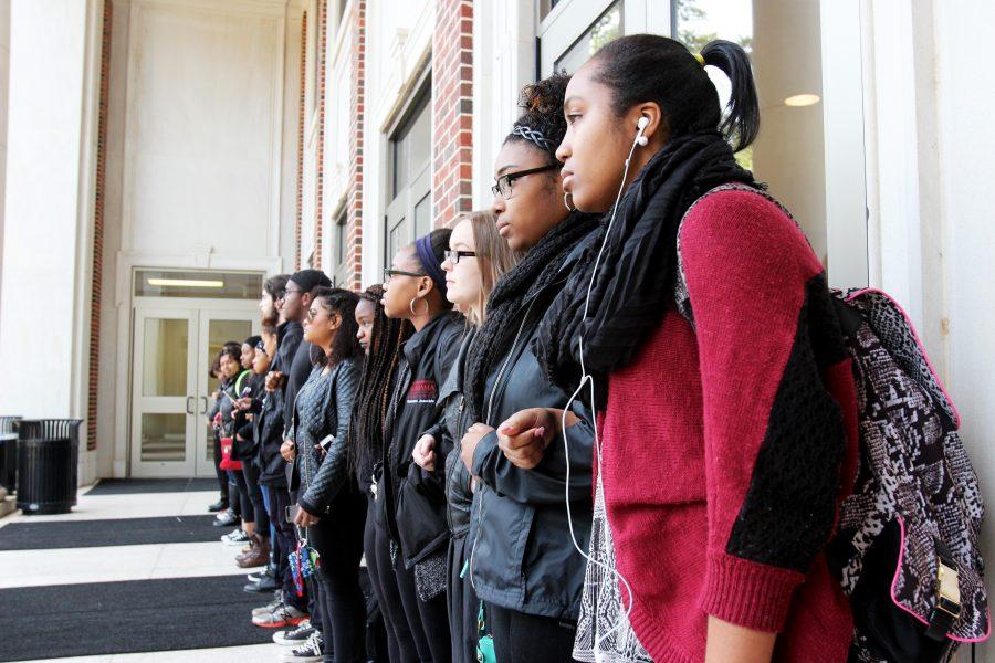 Students protest for diversity on campus at Rose Administration