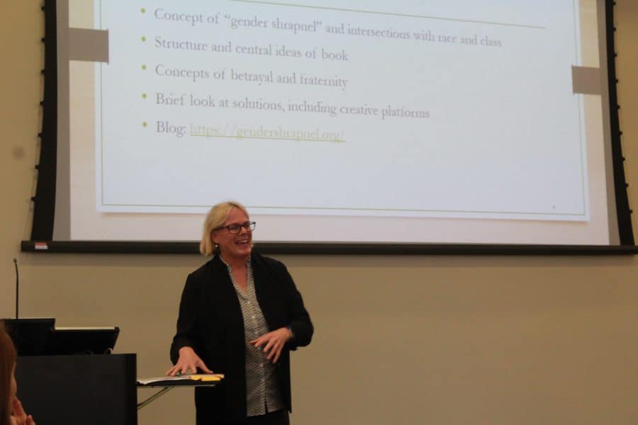 Lecture explores gender discrimination, harassment at work, school