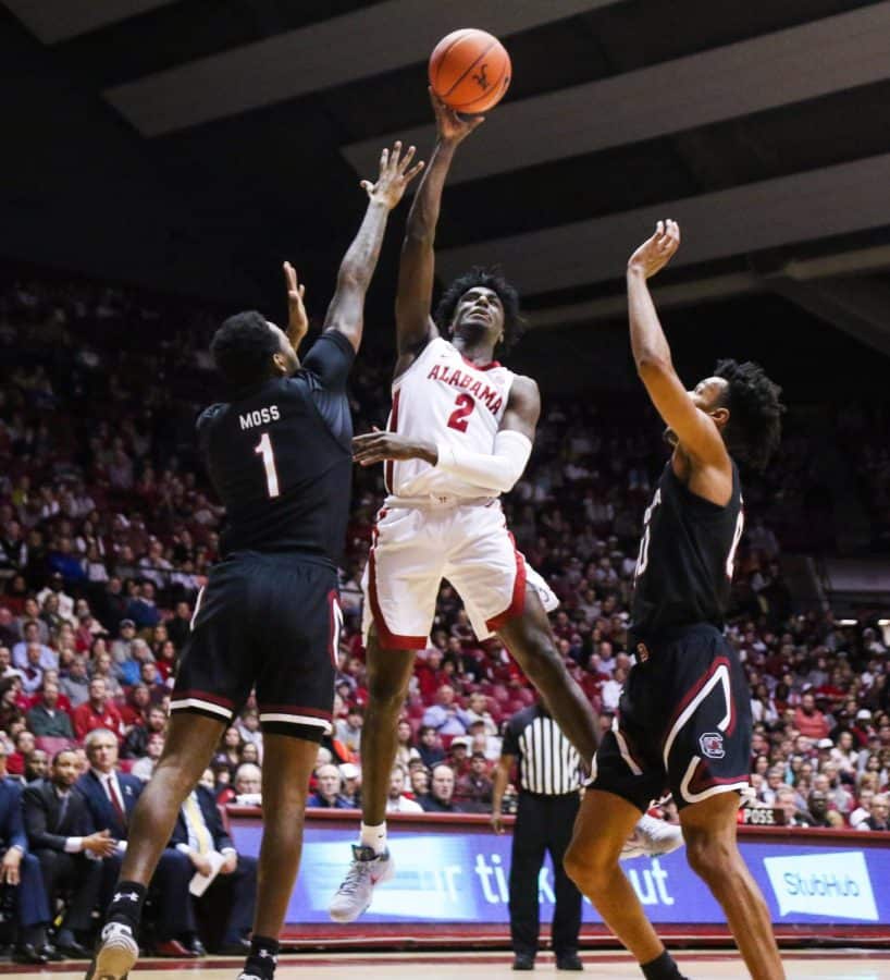 Key contributions, deluge of free throws lead Alabama to victory over South Carolina