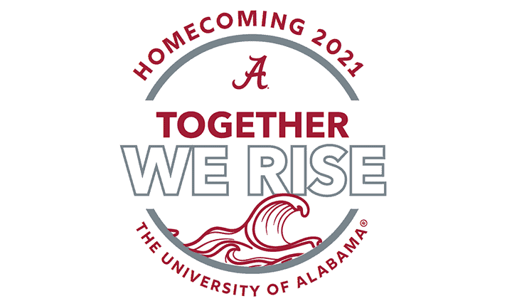 Homecoming+2021.+Together+We+Rise.+The+University+of+Alabama.