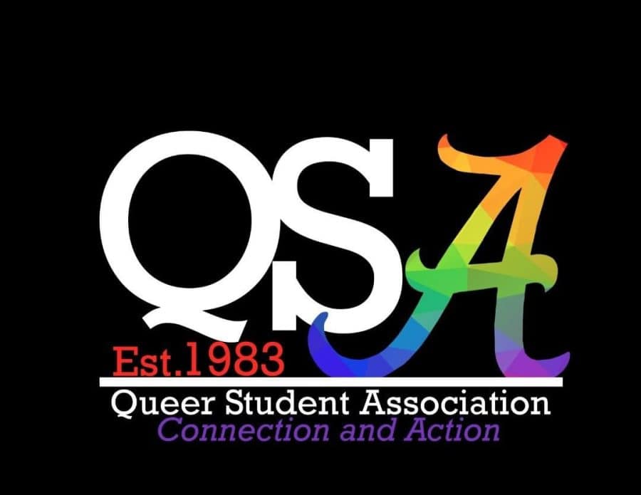 QSA.+Est.+1983.+Queer+Student+Association.+Connection+and+Action.