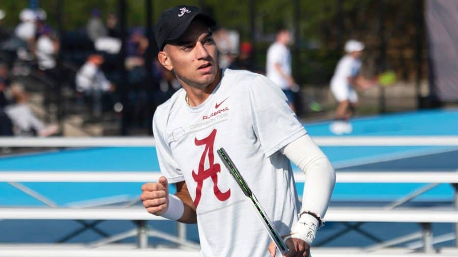 Filip Planinsek advances to second round of NCAA Tournament men’s singles play