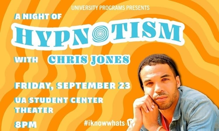 Preview: University Programs Hosts “A Night of Hypnotism with Chris Jones” 