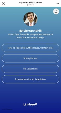 Senator Tyler Tannehill's Linktree page