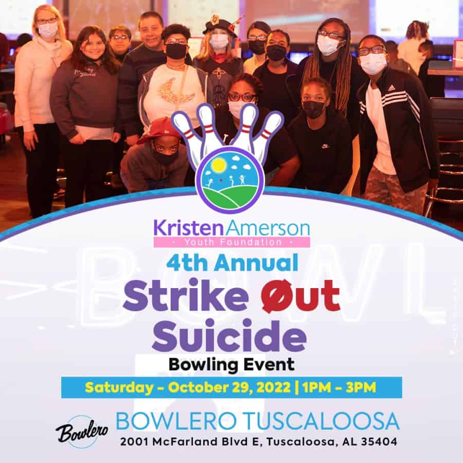 “Strike out Suicide” at Bowlero on Oct. 29 