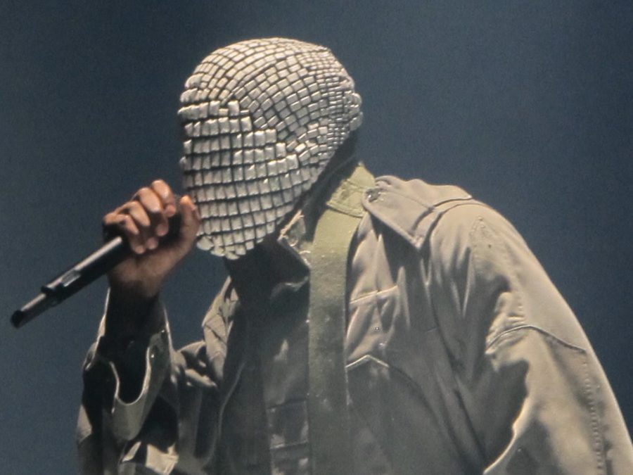 Kanye West performing at a Washington, D.C. show in 2013.