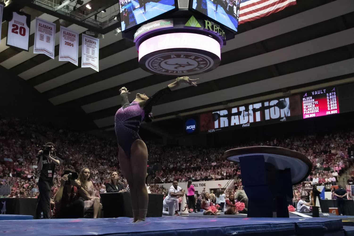 WholeHogSports - UA gymnastics faces first non-top 20 team