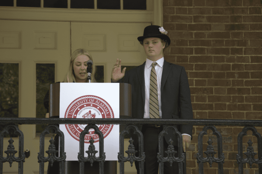 112th SGA inaugurated in front of Gorgas House Museum