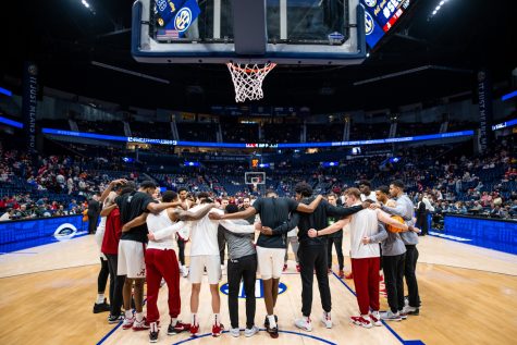 Alabama men’s basketball team at the SEC Tournament on March 11 at the Bridgestone Arena in Nashville, TN