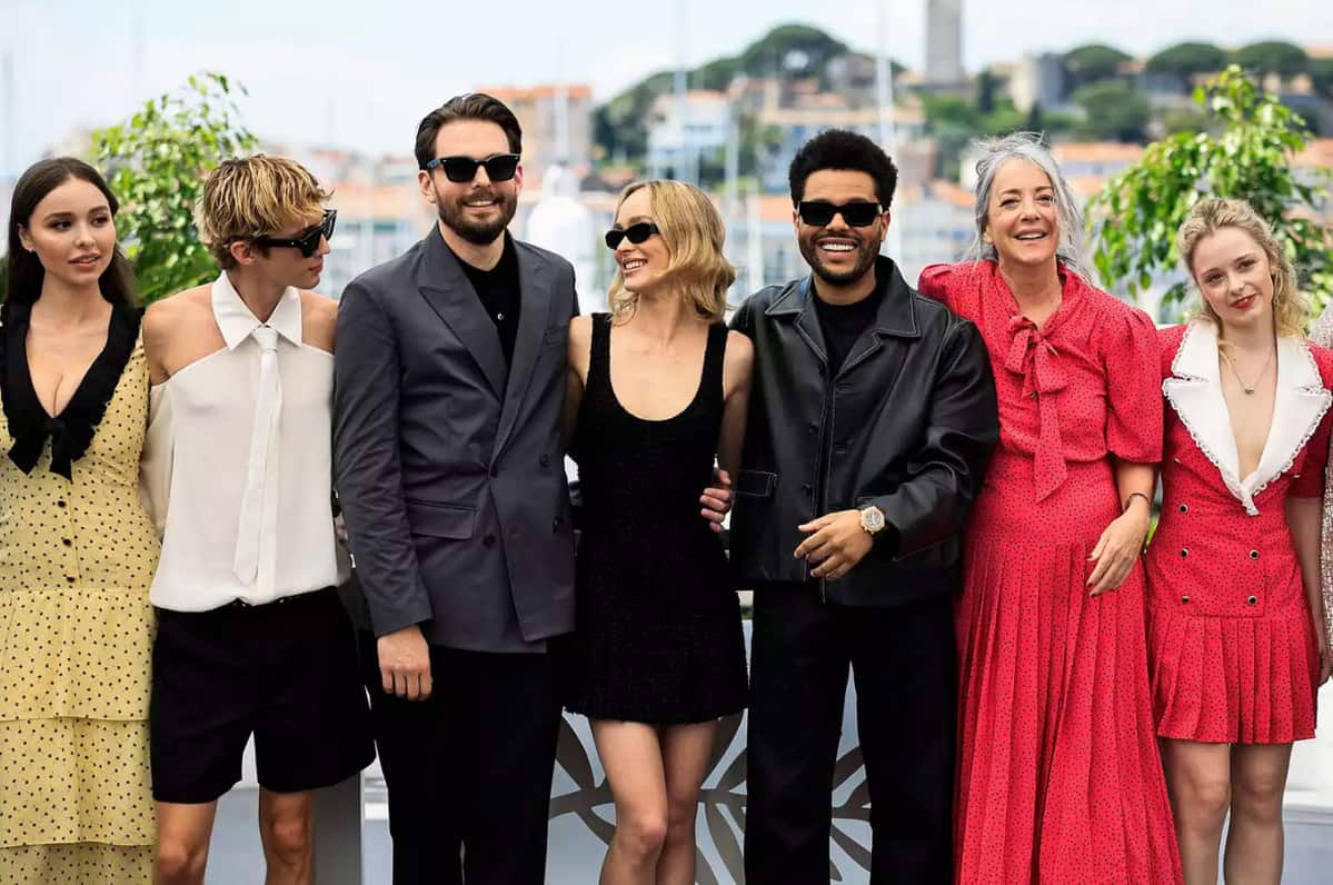 The cast of “The Idol” at the Cannes Film Festival. 