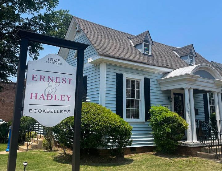 The business of Earnest and Hadley Booksellers is located on 1928 7th Street in Tuscaloosa, Ala.