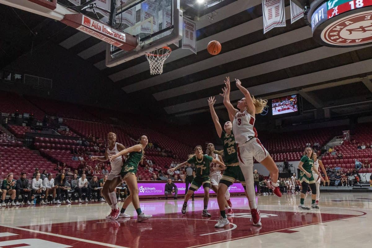 Alabama women’s basketball coasts to 29-point win over South Florida 