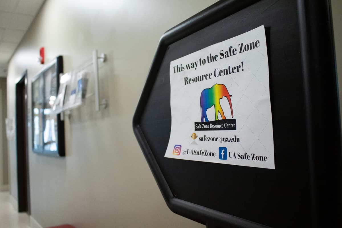 The UA Safe Zone Resource Center located in the Student Center.