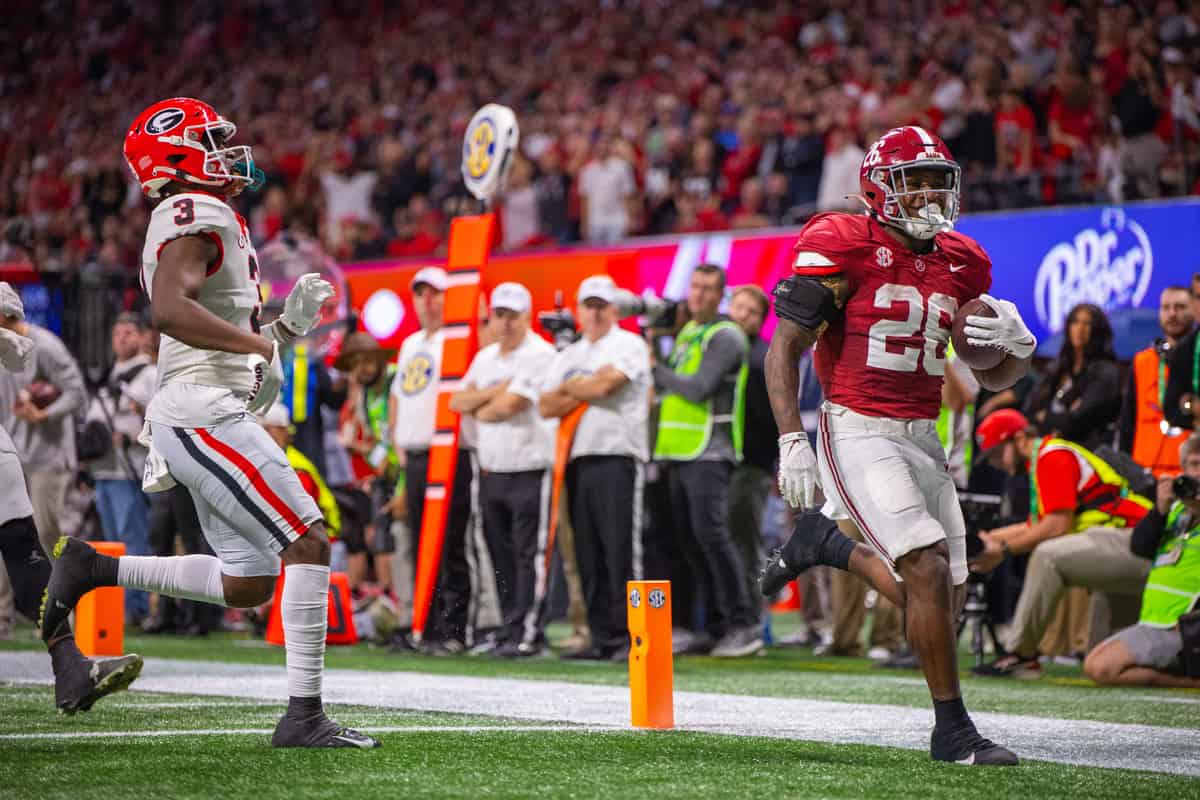  Alabama running back Jam Miller (#26) scores a touchdown against Georgia in the SEC Championship.