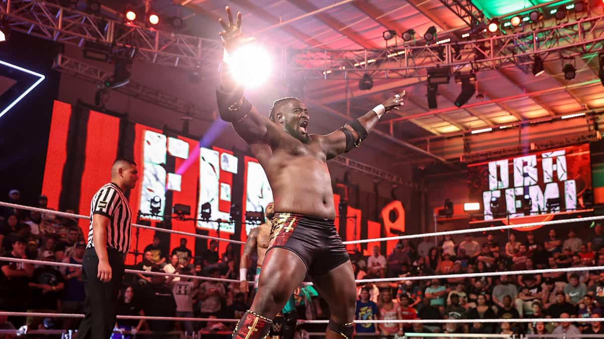 Former UA athlete Oba Femi wins WWE NXT Mens Breakout Tournament.