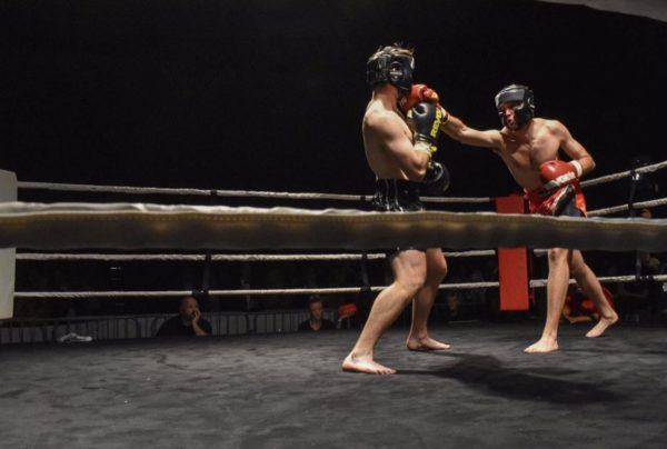 Image from a boxing match at the event at University of Georgia.