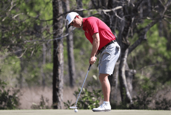 Alabama Golfer Thomas Ponder in action at the Watersound Invitational at Sharks Tooth Golf Course in Panama City Beach, FL on Wednesday, Feb 21, 2024.