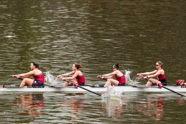 Alabama rowing team competes against Eastern Michigan on Mar. 2 at Manderson Landing.