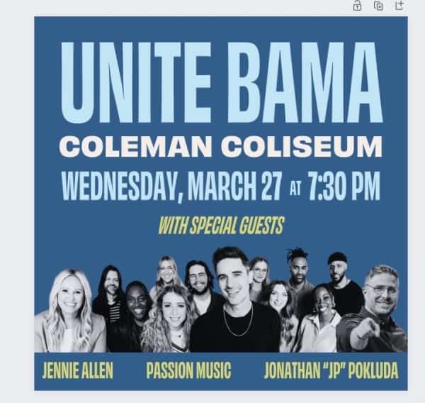 UniteUS to bring night of worship to Coleman Coliseum