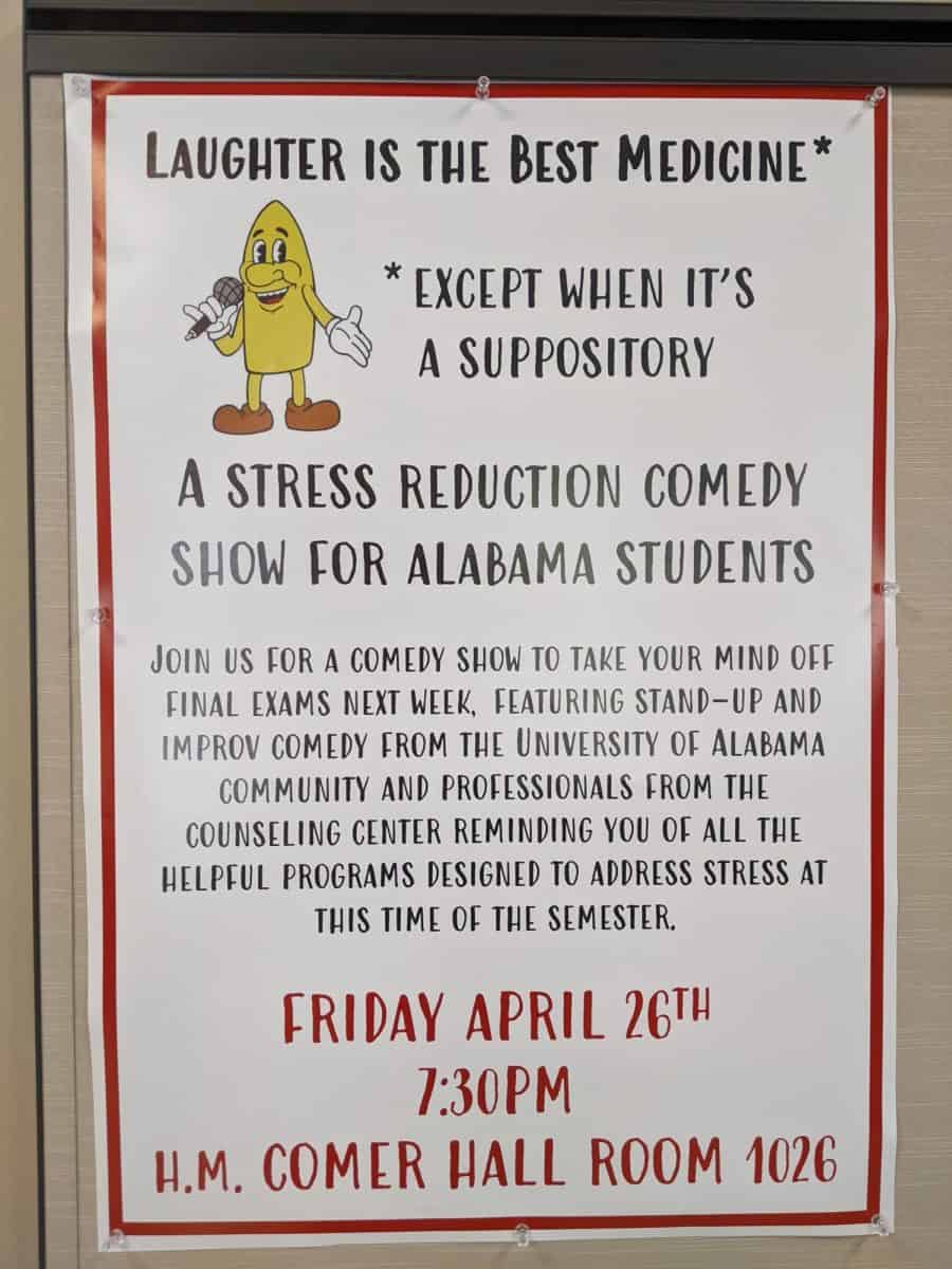 UA professors organize stress-relief comedy show
