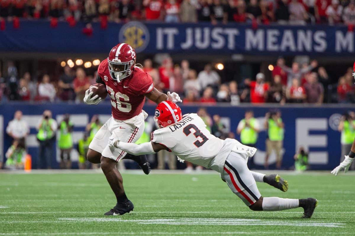 Alabama Crimson Tide vs. Georgia Bulldogs at the SEC Championship Game on Dec. 2, 2023.